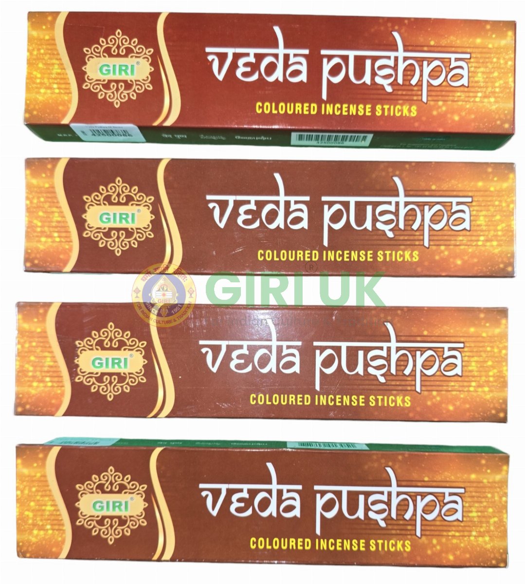 Vedapushpa Incense Sticks (Agarbati)-(Pack of 4)