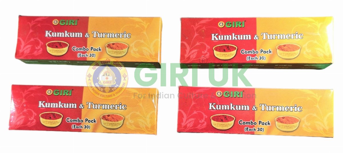 Turmeric Kumkum Pkt Set 30 Pcs-(Pack of 4)