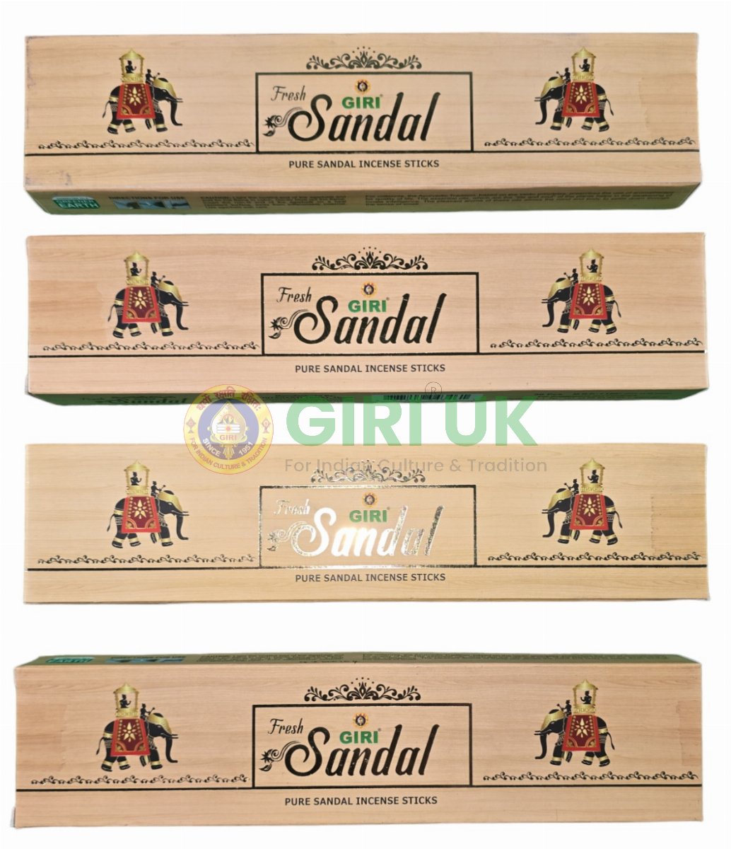 Fresh Sandal Incense Sticks (Agarbati)-(Pack of 4)