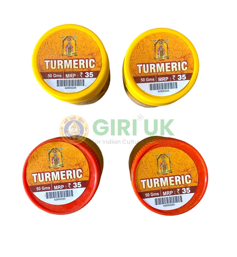 Meenakshi Turmeric Powder 50Gms Dabbi (Pack Of 4)