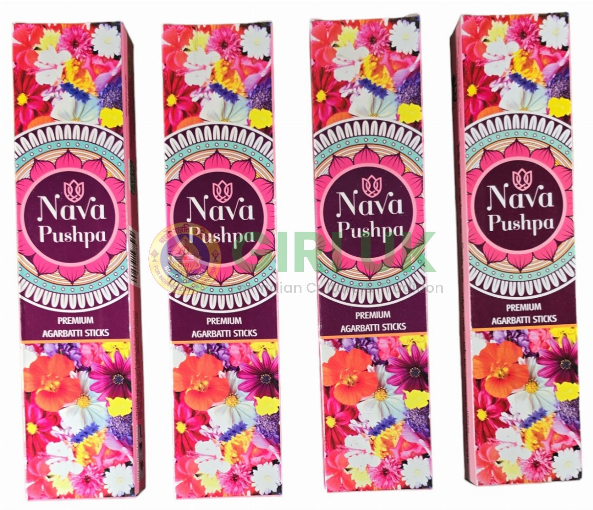 Nava Pushpa Incense Sticks (Agarbati)-(Pack of 4)