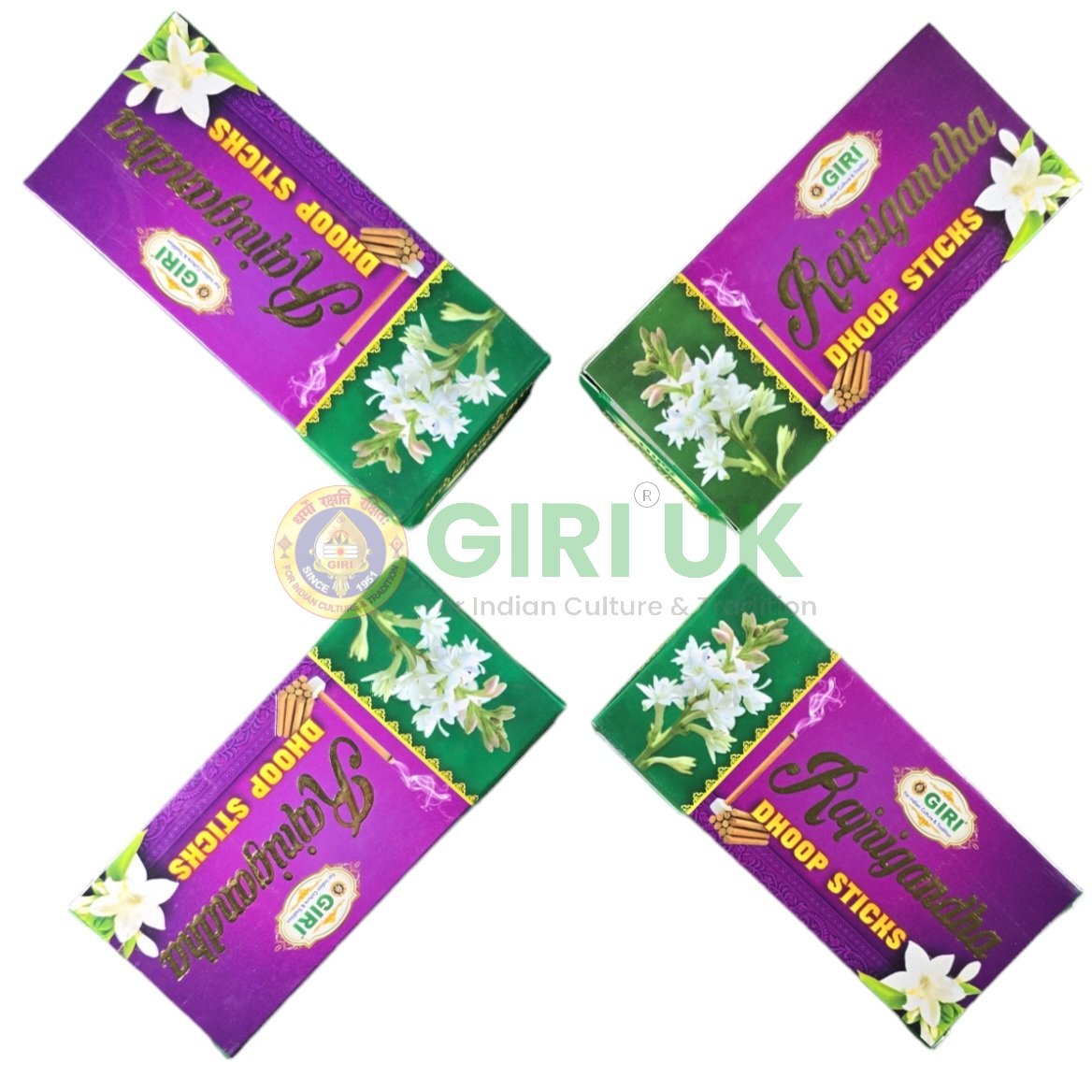 Rajnigandha Incense (Dhoop)-(Pack of 4)