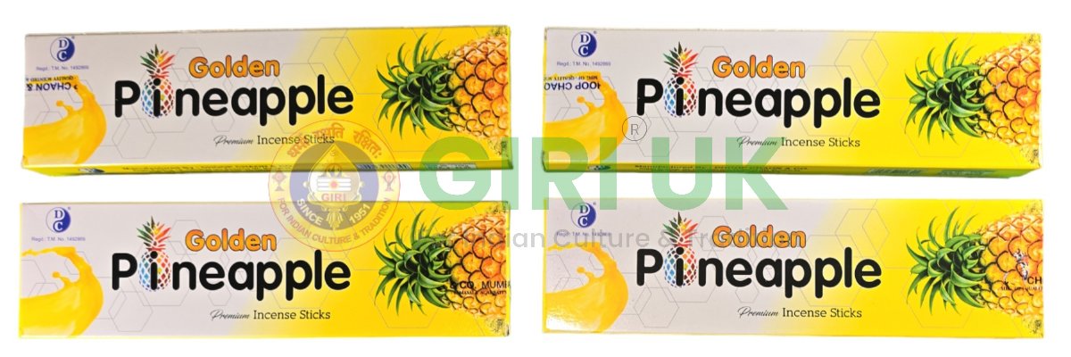 Golden – Pineapple – Premium Incense Sticks-(Pack of 4)