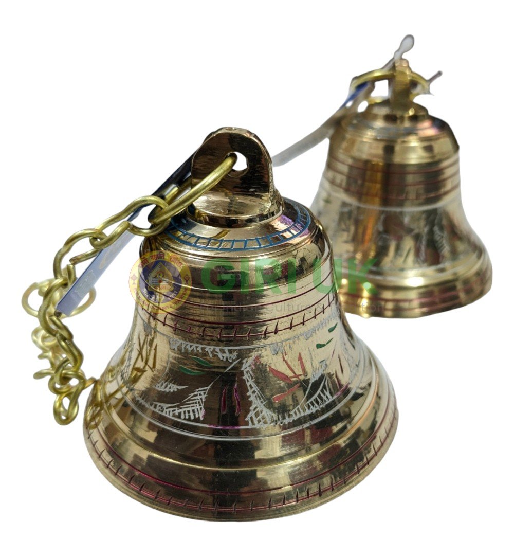 Brass Hanging Bells 2pc