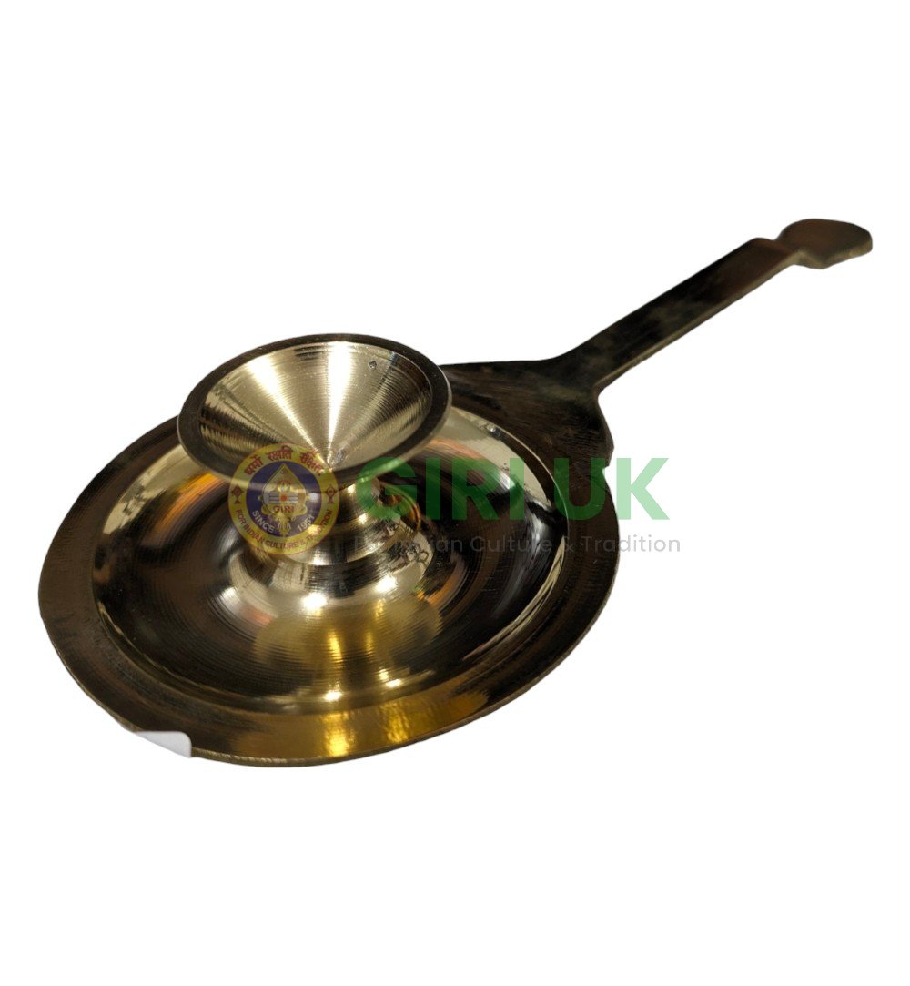 Palakkad Style Arti Plate with Handle