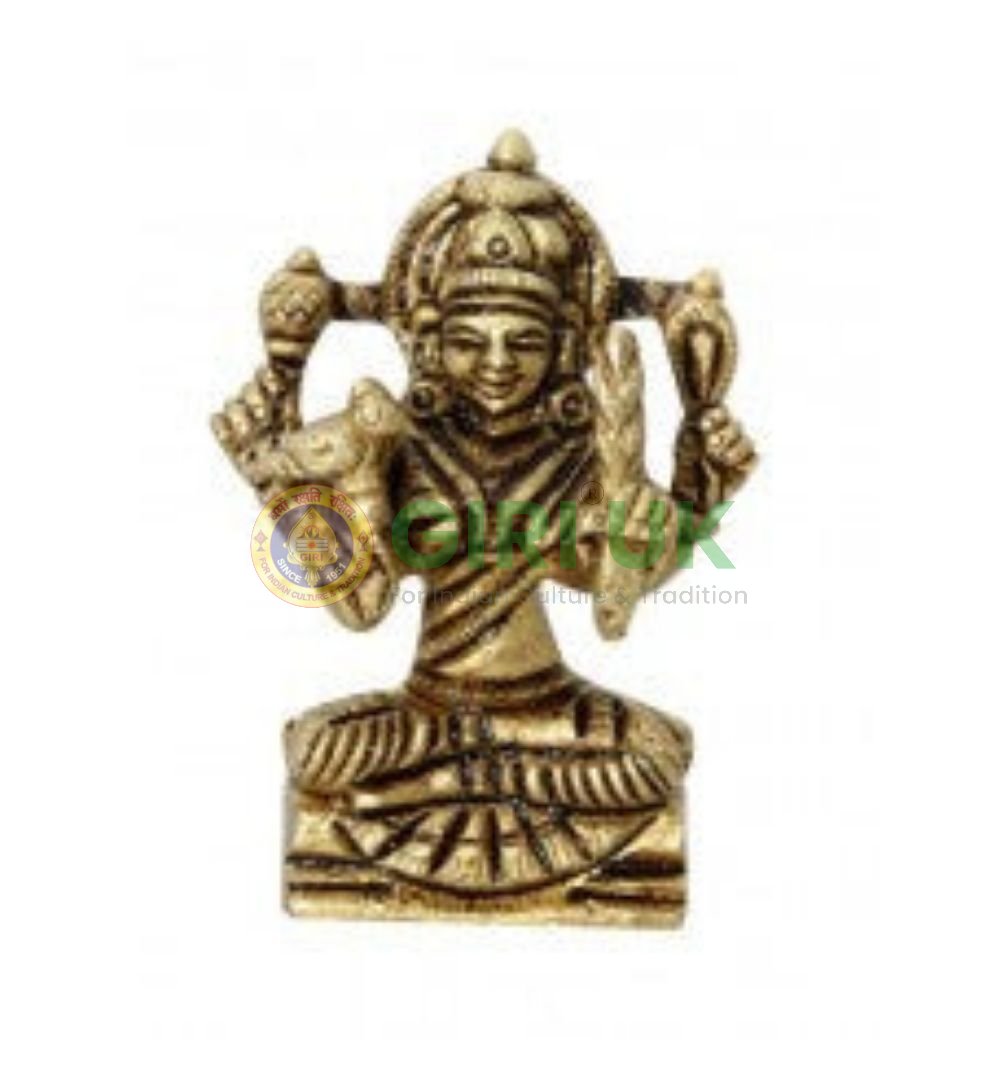 Sri Kamakshi idol - 2.5 inch - Antique Finish