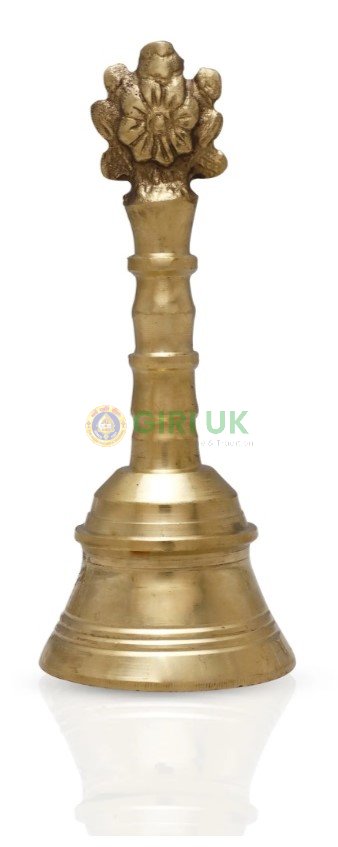 B/S Puja Hand Bell Shankh Chakra 5.25 Inch (0.250 Kgs)