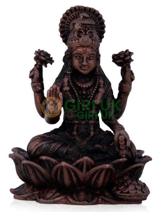 Lakshmi Sitting On Lotus – Copper – 2 Inch – 70 Gms