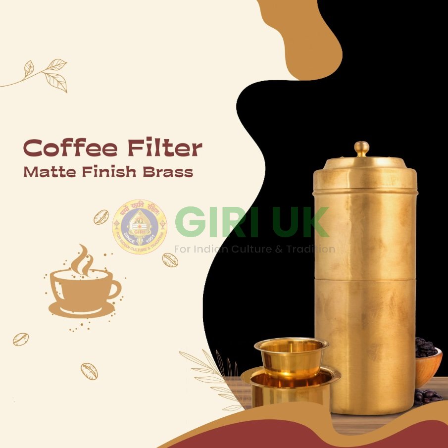 Coffee Filter No 3 – Matte Finish – Brass – 8 Inch – 410 Gms