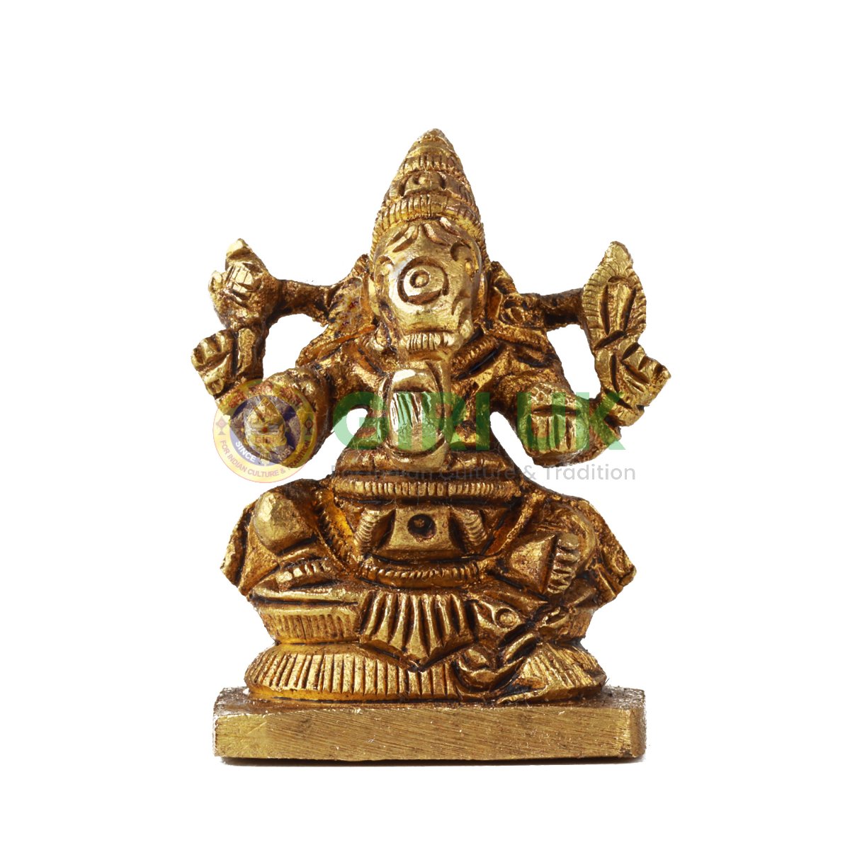 Antique Finish Ganesha idol - 2 inches