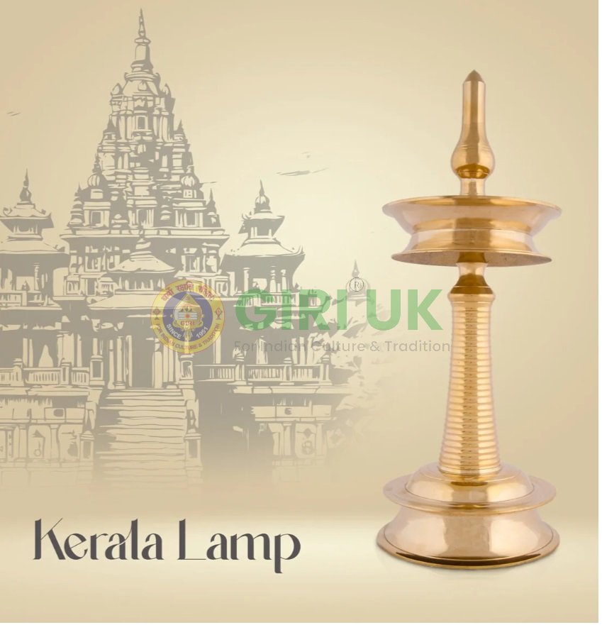 Kerala Lamp NAKP 9 inch Round – Brass – 500 gms