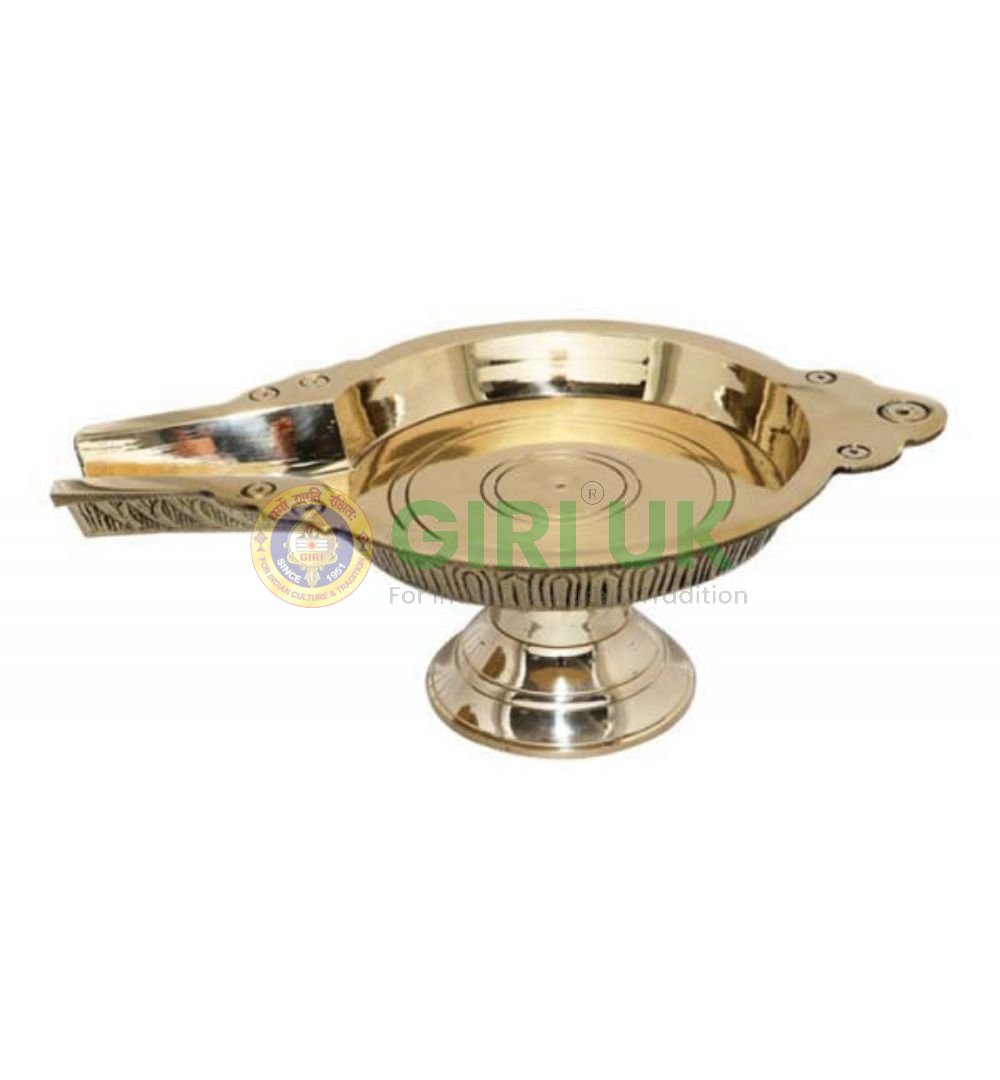 Brass Abhisheka Stand - 4.5 inch