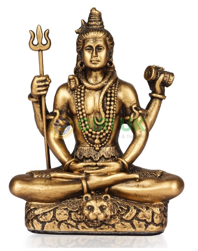 Shiva  W.MD - Resin - Brass Finish -MPCB -2029 - 3 Inch