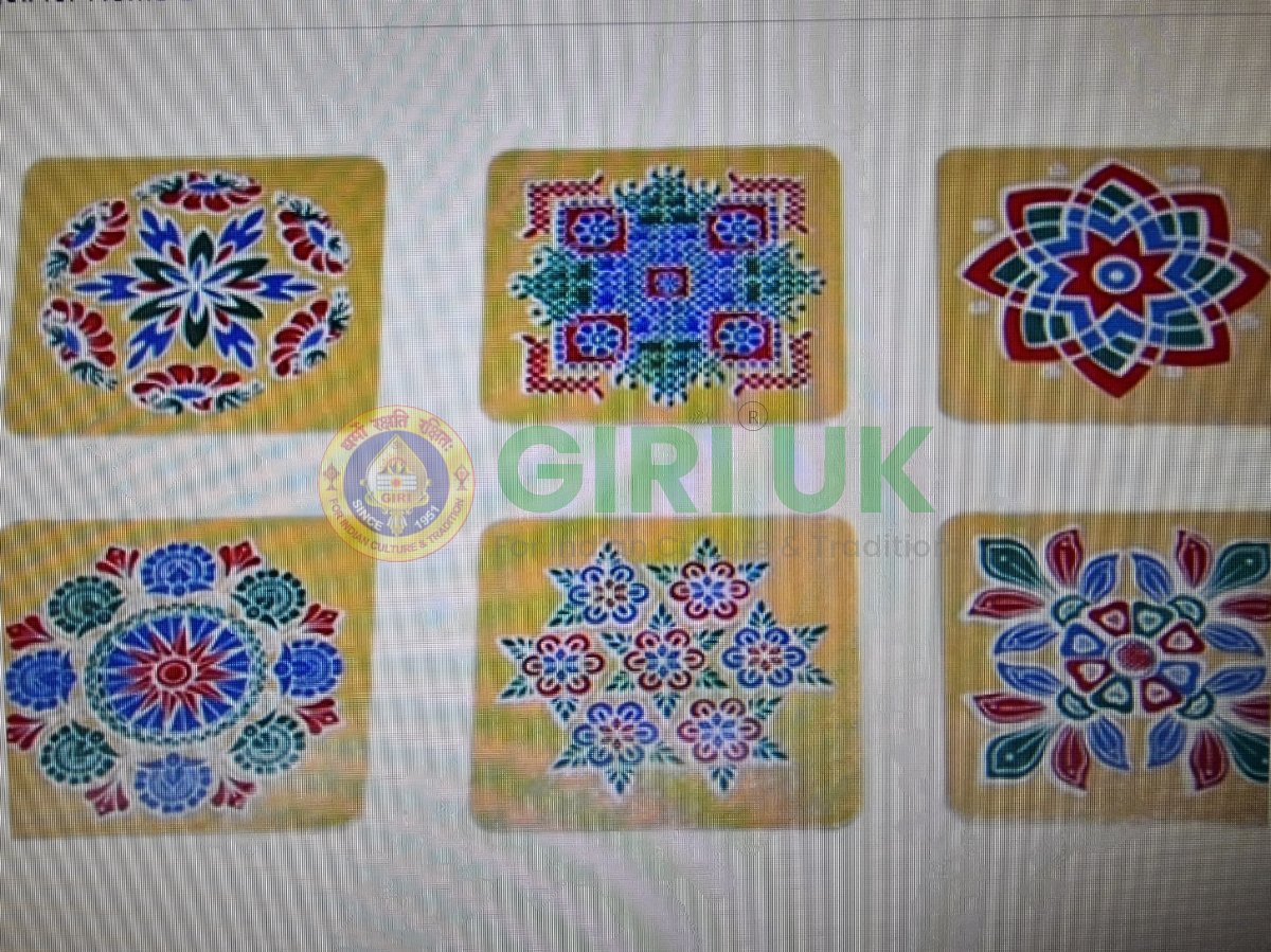 Kolam Sticker 4 x 4 inches – 6pcs