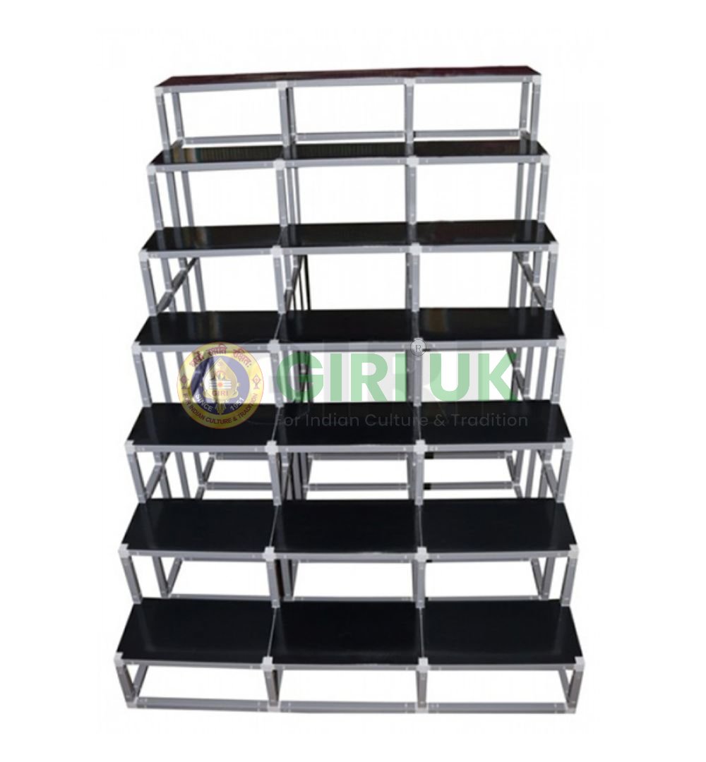 7-Step, 3-width Triple Frame Golu Padi Stand (7T)