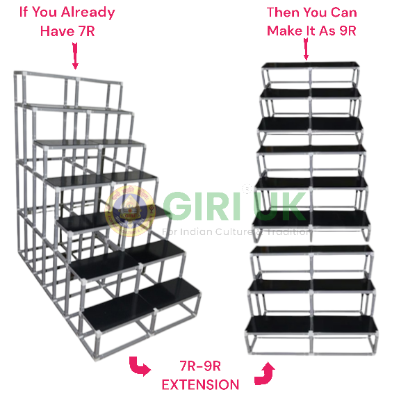 7 Steps 2-Width Regular Frame Golu Padi to 9 Steps 2-Width Regular Frame Golu Padi Extension (7R-9R)