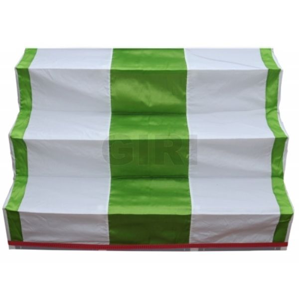 Satin Coloured Cloth Cover for 3 Steps 3-width Triple Frame Golu Padi Stand