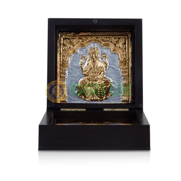 Mahalakshmi with Sri Padam Pooja Box - Gold