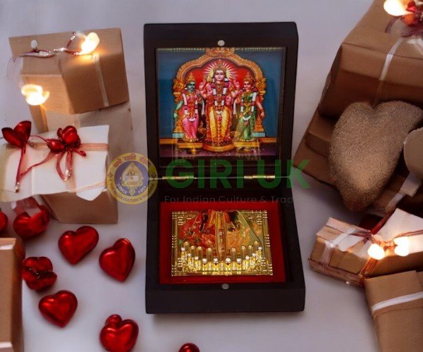 Murugan with Sri Padam Pooja Box