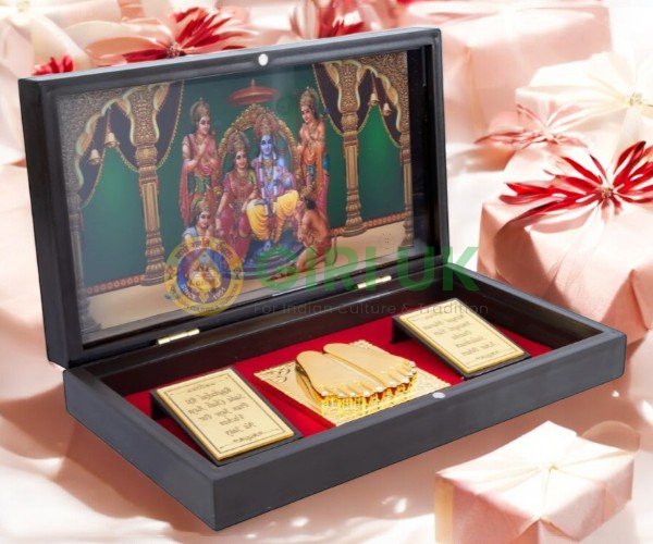 Ram Darbar with Sri Padam Pooja box