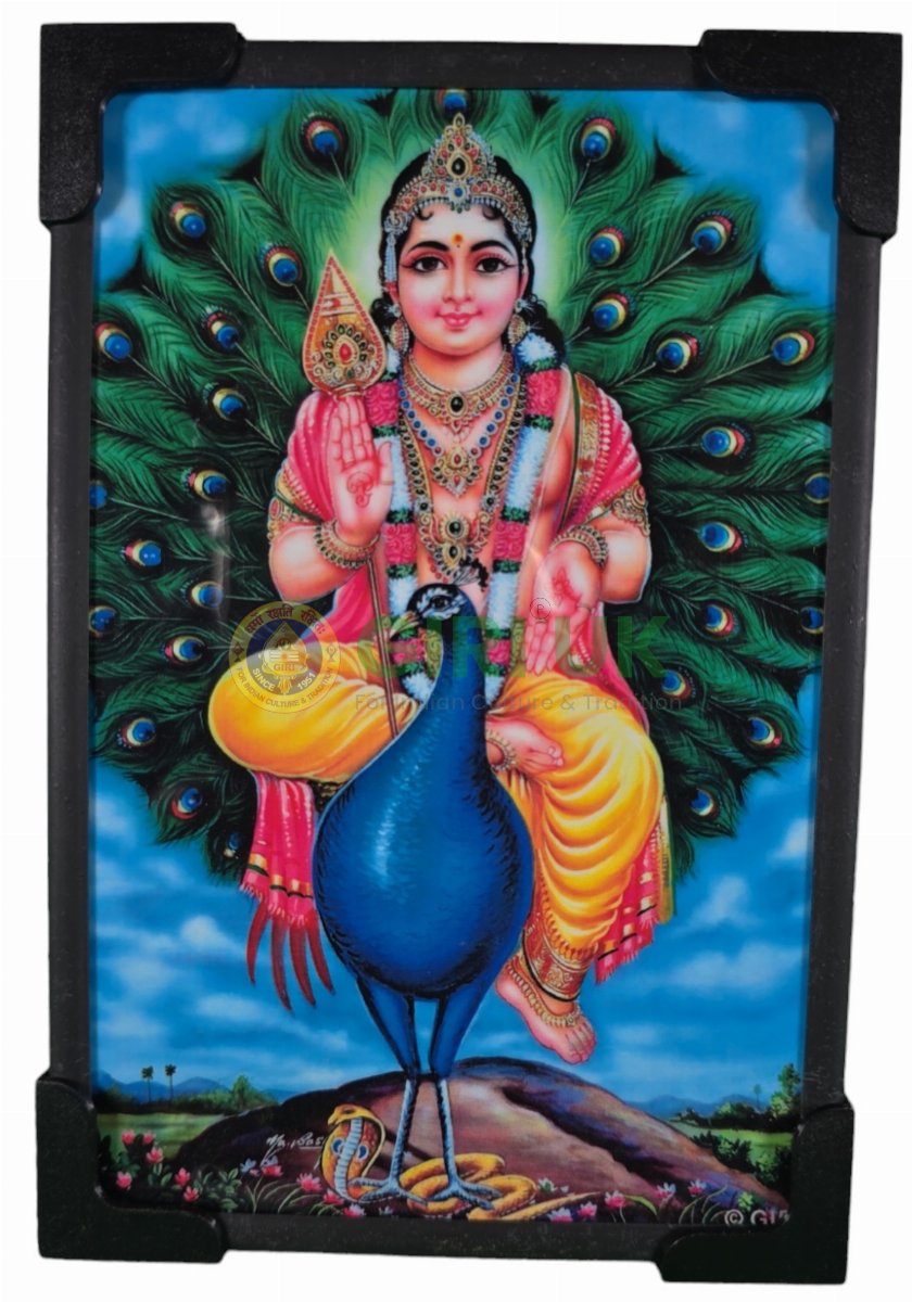 Lord Mayil Murugan Picture – 6 x 4 inch