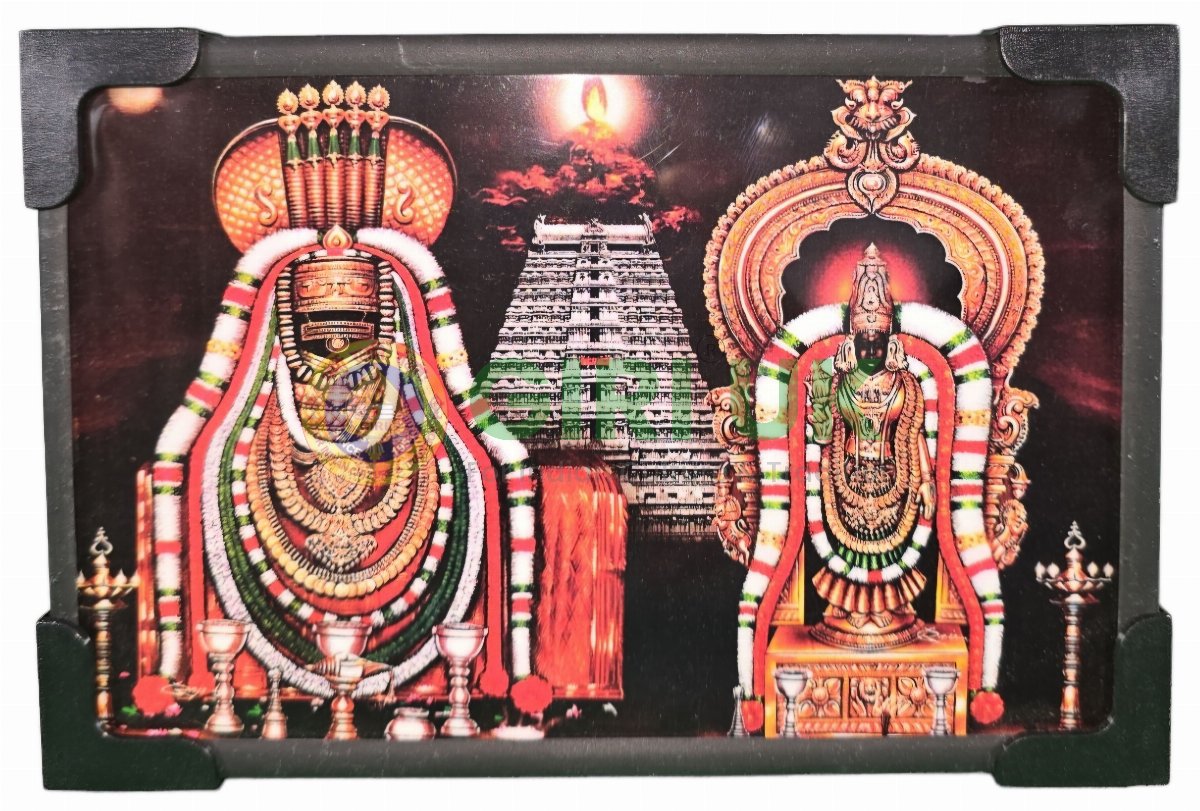 Lord Sri Arunachaleswarar and Unnamalaiyar ammal Picture – 6 x 4 inches