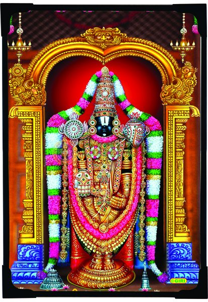 Tirumala Tirupati Balaji Picture - 6 x 4 inches