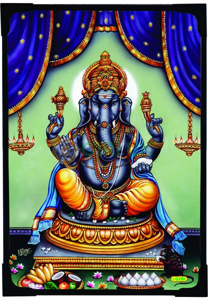 Ganapati Picture - 6 x 4 inches