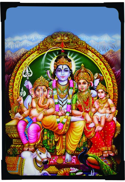 Shiva Family Picture - 6 x 4 inches