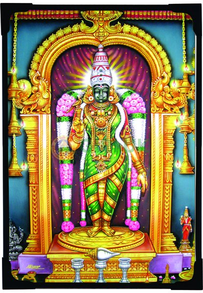 Sri Meenakshi Amman Picture - 6 x 4 inches