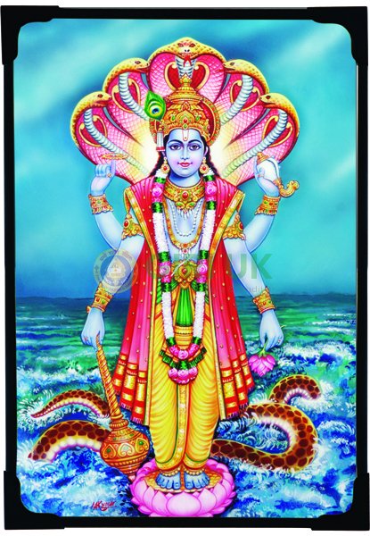 Sri Maha Vishnu Picture - 6 x 4 inches