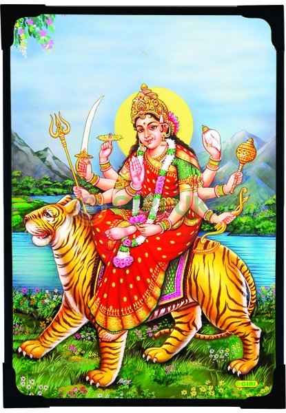 Sri Durga Devi Picture - 6 x 4 inches