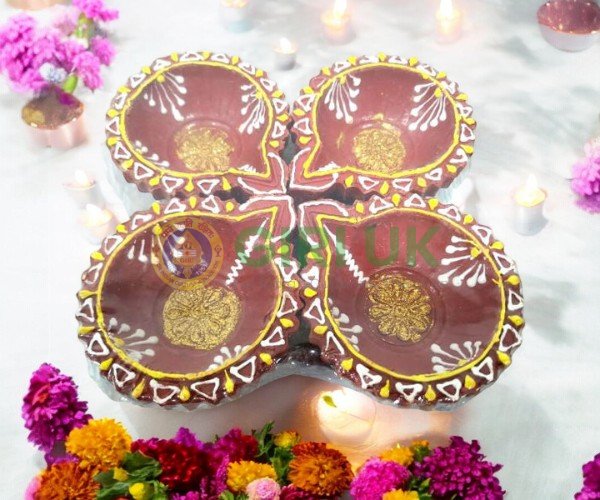 Clay Agal Deepams (Lamp) - set of 4