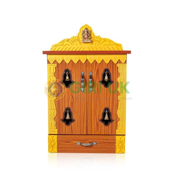 Wooden Pooja Mandapam  Height 27 X Width 19 X Depth 12 Inches