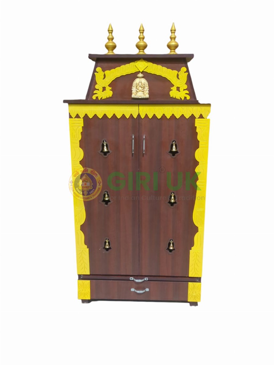 Wooden Pooja Mandapam – Height 60 X Width 30 X Depth 17 Inches