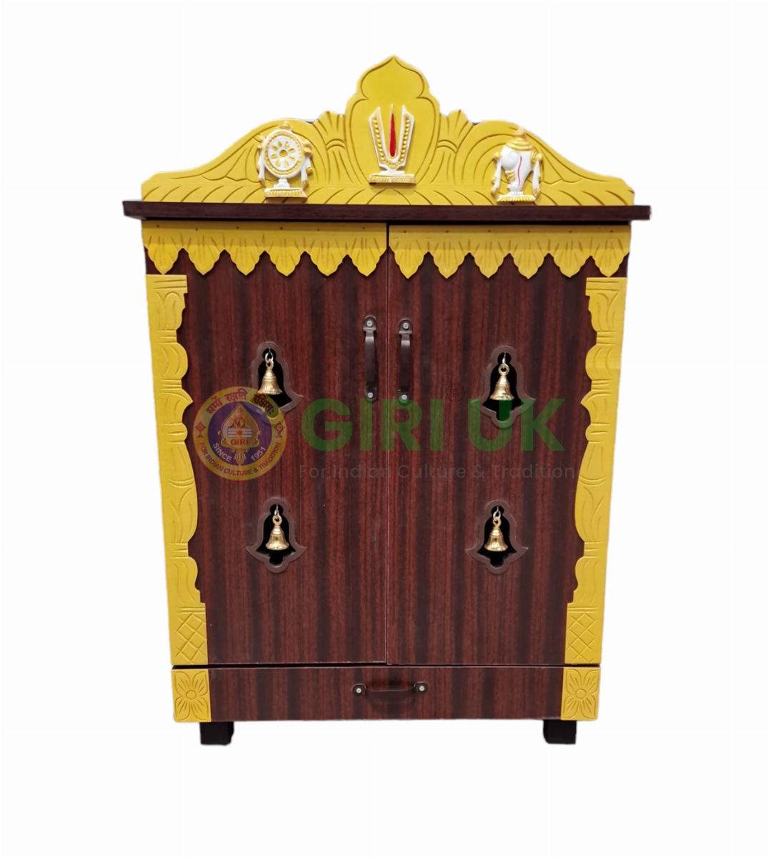 Wooden Pooja Mandapam – Height 36 X Width 25 X Depth 14 Inches