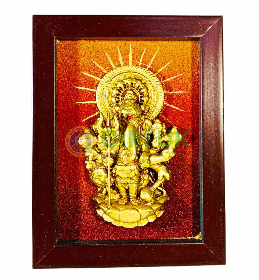 Shubhadristhi Ganapati idol - Fibre - 5 inch