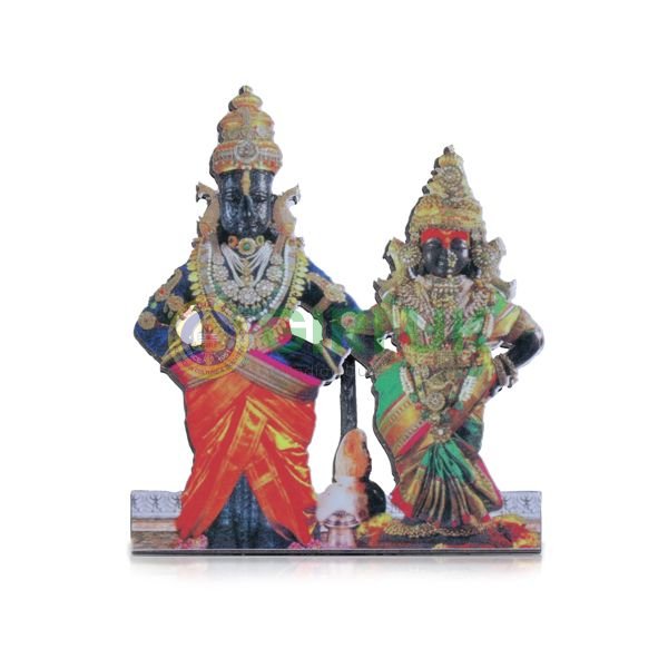 Vitthal Rukmini cutout - 4 inch