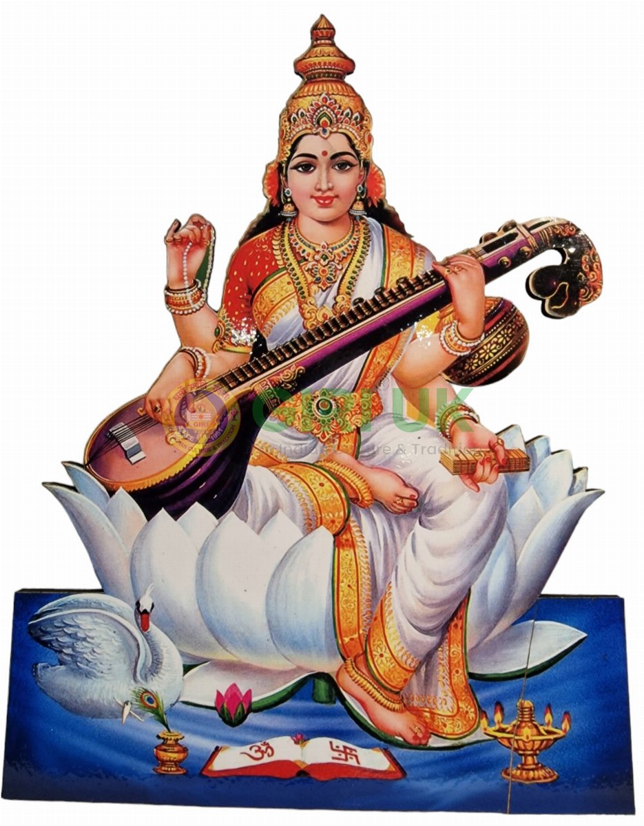 12 inch Sri Saraswati Devi cutout