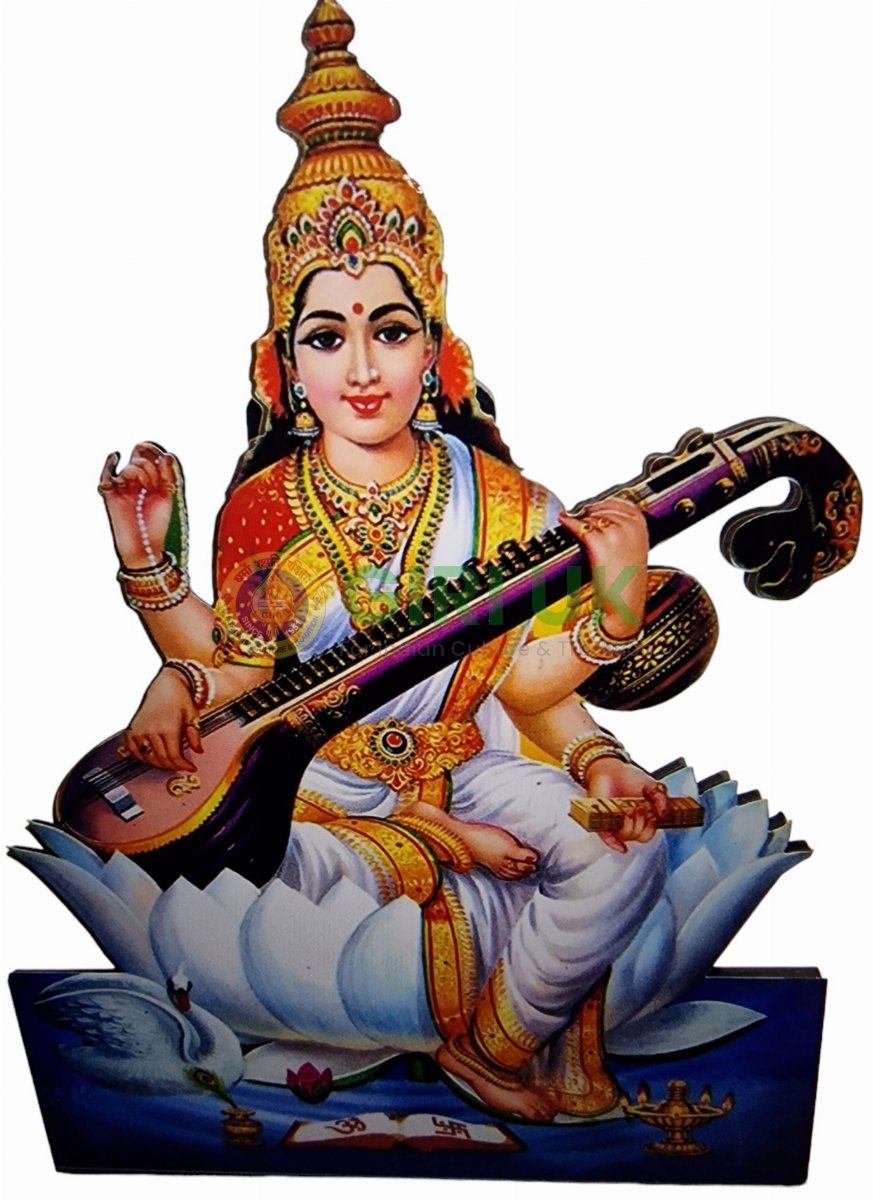 6 inch Sri Saraswati Devi cutout