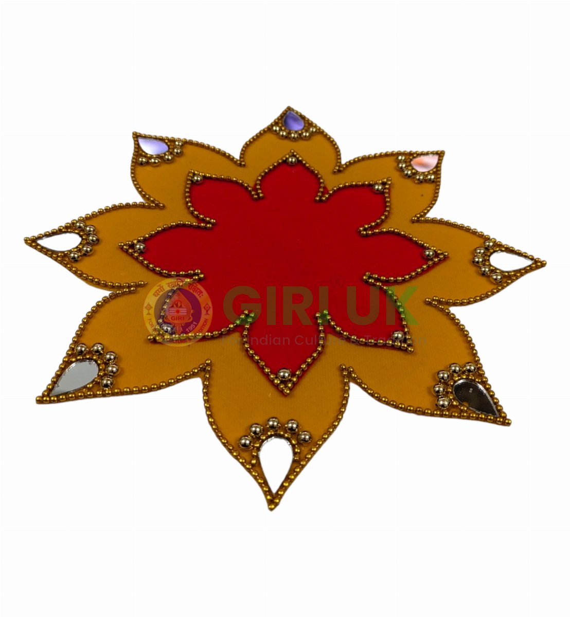 Rangoli Diya Base – 8 Inch