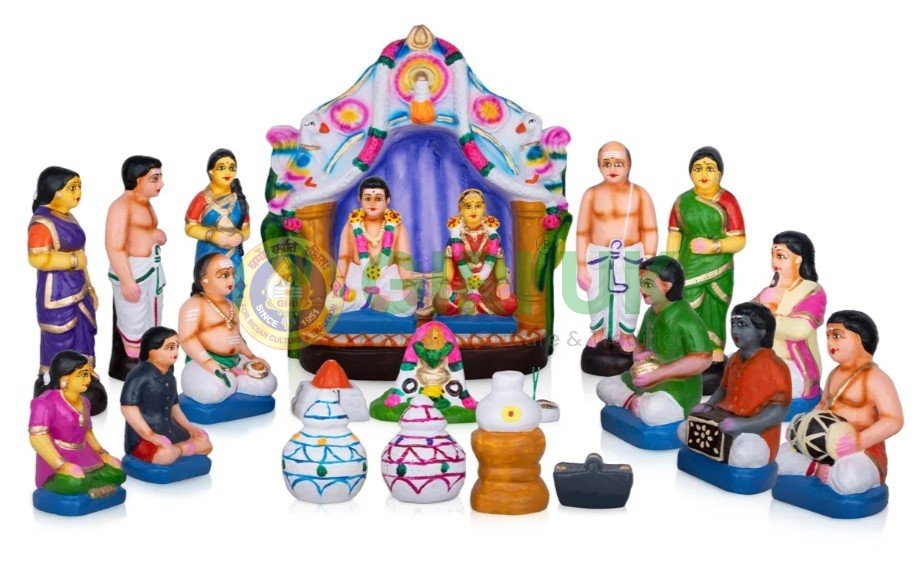 Marriage Set - Iyer Kalyanam - Clay - 22 Pcs - 13 Inch