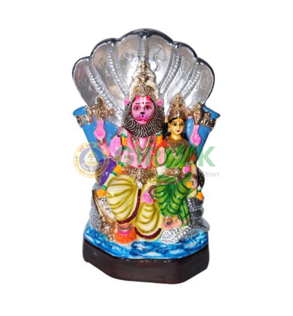 Lakshmi Narasimha  - 14 Inches - Paper Mache