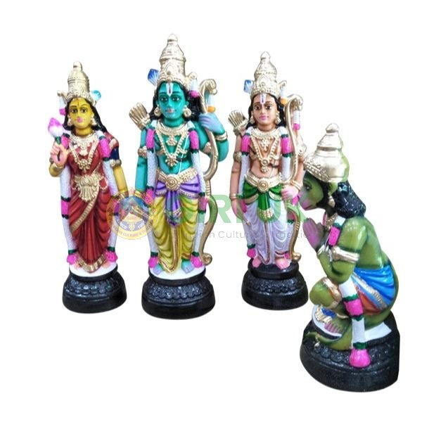 Sri Ramar Set- 13 Inches - Paper Mache