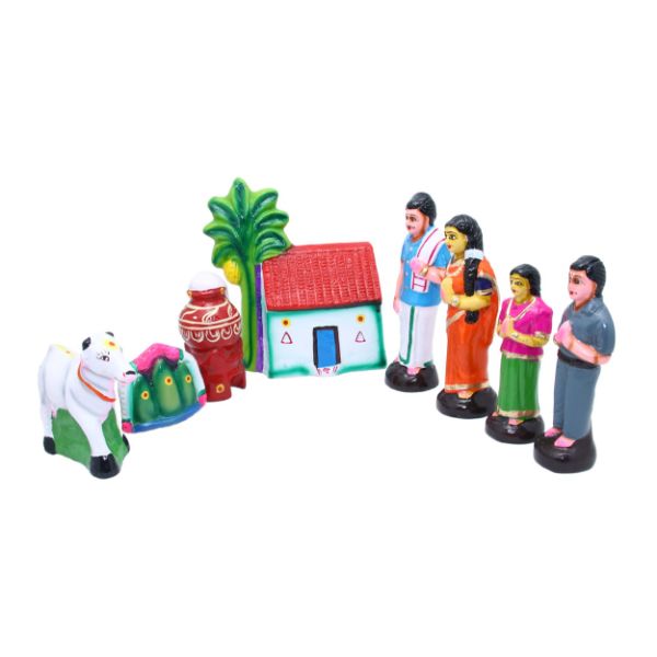 Pongal Golu Set - 9 Inches - Paper Mache