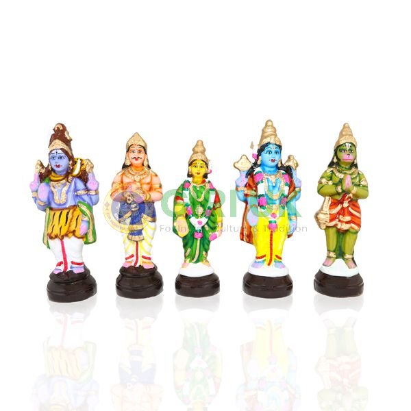 Srinivasa Kalyanam Set - 10 Inches - Clay