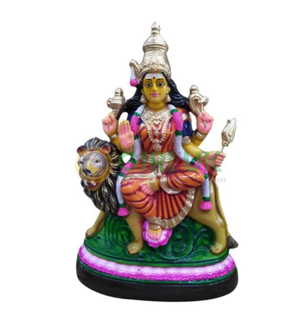 Simhavahini Durga - 12 inch - Paper Mache