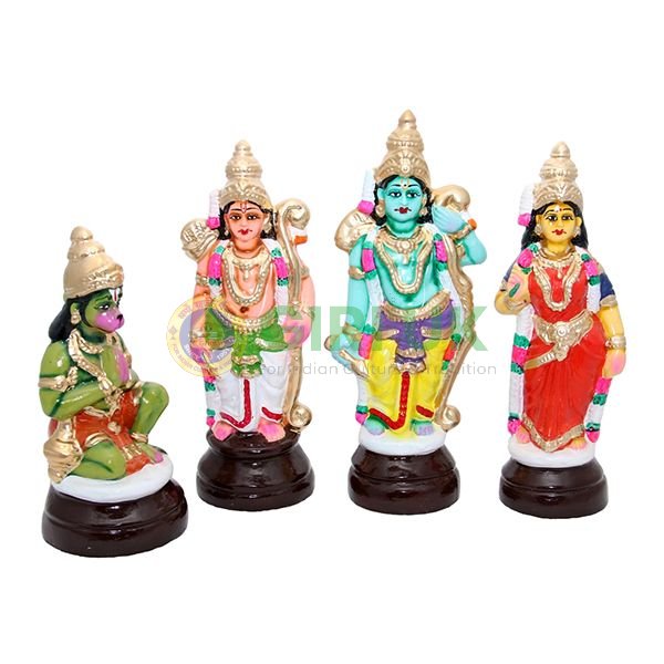 Sri Ramar Set 10 Inches - Paper Mache