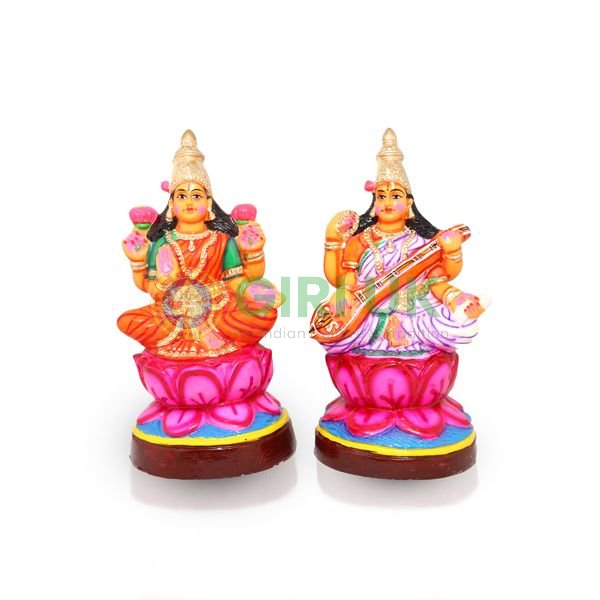 Lakshmi Saraswati - 14 Inches - Paper Mache