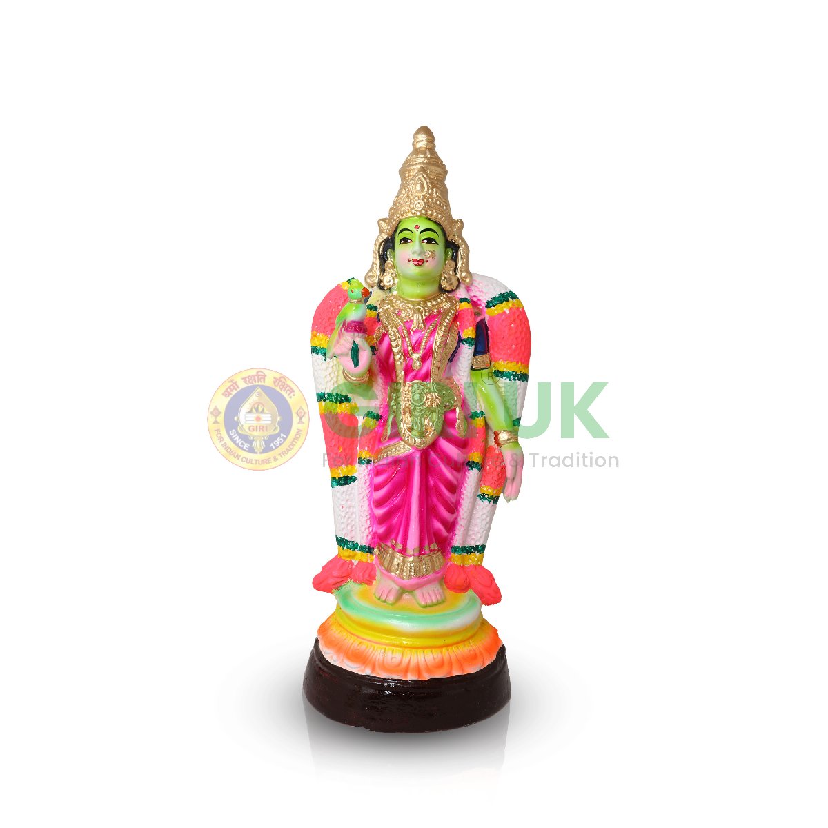 Meenakshi Amman -17 Inches -  Paper Mache